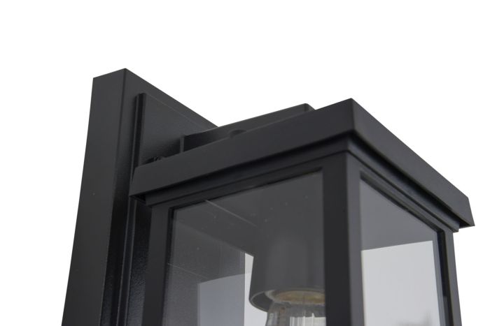 Resilience 1 Light Outdoor Lantern in Textured Black Exterior Craftmade