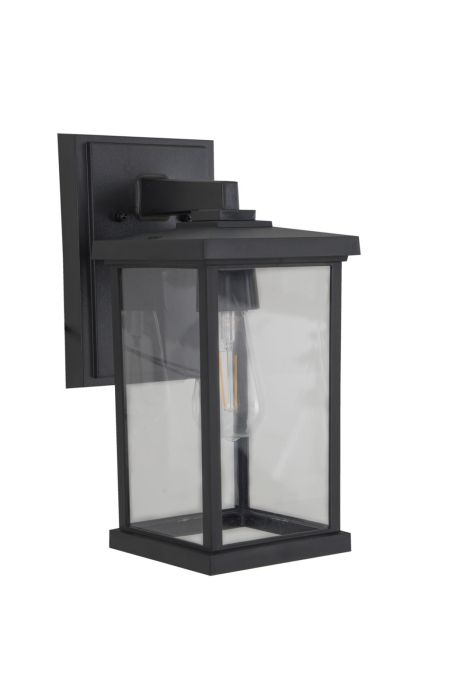 Resilience 1 Light Outdoor Lantern in Textured Black Exterior Craftmade