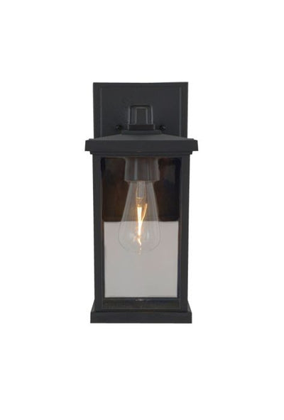 Resilience 1 Light Outdoor Lantern in Textured Black Exterior Craftmade