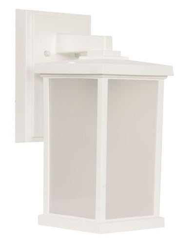 Resilience 1 Light Medium Outdoor Wall Lantern in Textured White Exterior Craftmade