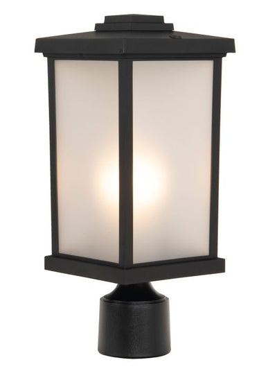 Resilience 1 Light Outdoor Post Mount in Textured Black