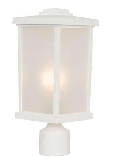 Resilience 1 Light Outdoor Post Mount in Textured White