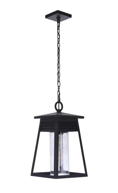 Becca 1 Light Large Outdoor Pendant in Textured Black Exterior Craftmade
