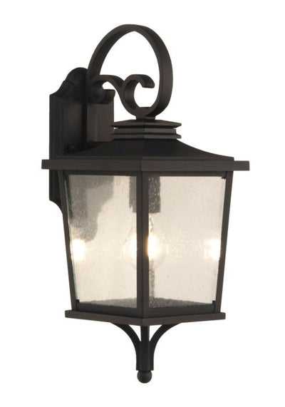 Tillman 1 Light Small Outdoor Wall Lantern in Textured Black Exterior Craftmade