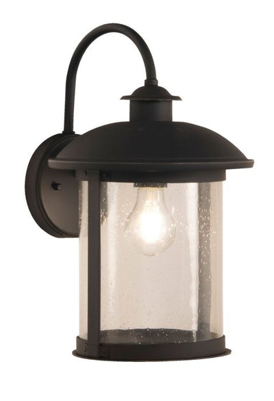 O'Fallon 1 Light Medium Outdoor Wall Lantern in Dark Bronze Gilded Exterior Craftmade