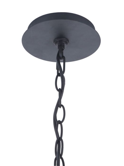 Laclede 1 Light Large Outdoor Pendant in Midnight Exterior Craftmade