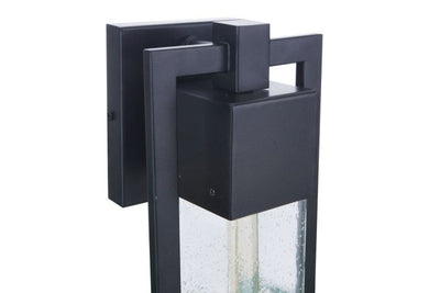 Perimeter 1 Light Medium Outdoor Wall Lantern in Midnight Exterior Craftmade