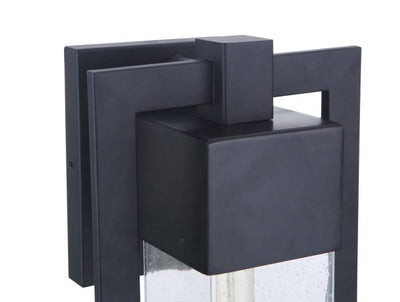 Perimeter 1 Light Large Outdoor Wall Lantern in Midnight Exterior Craftmade