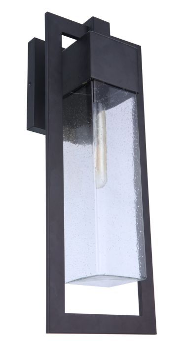 Perimeter 1 Light Large Outdoor Wall Lantern in Midnight Exterior Craftmade