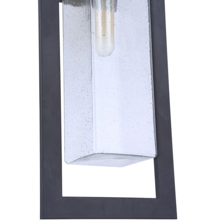 Perimeter 1 Light Large Outdoor Wall Lantern in Midnight Exterior Craftmade