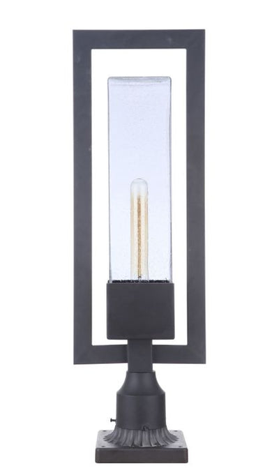 Perimeter 1 Light Large Outdoor Post Mount in Midnight Post Craftmade