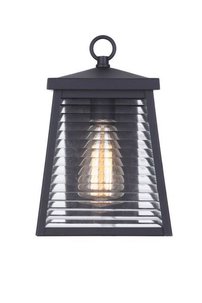 Armstrong 1 Light Small Outdoor Wall Lantern in Midnight Exterior Craftmade