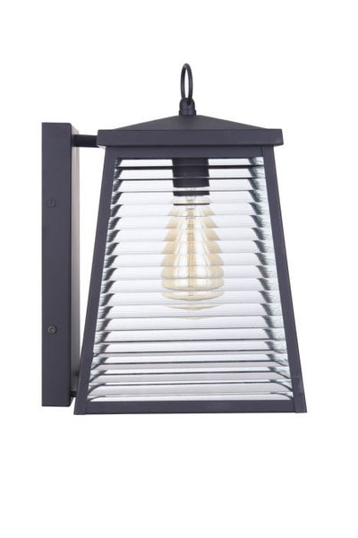 Armstrong 1 Light Small Outdoor Wall Lantern in Midnight Exterior Craftmade