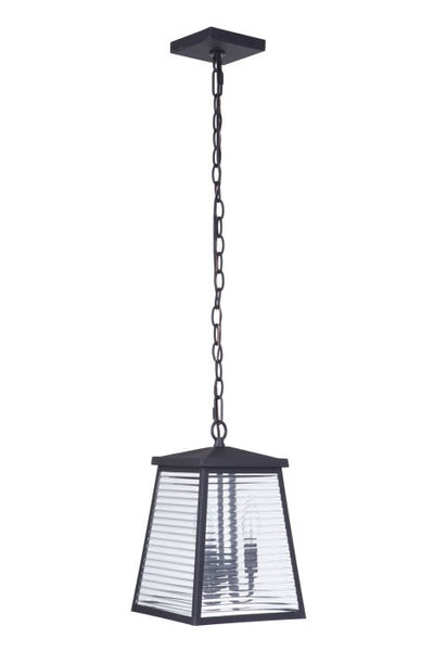 Armstrong 3 Light Outdoor Pendant in Midnight Exterior Craftmade