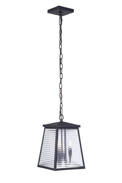 Armstrong 3 Light Outdoor Pendant in Midnight Exterior Craftmade