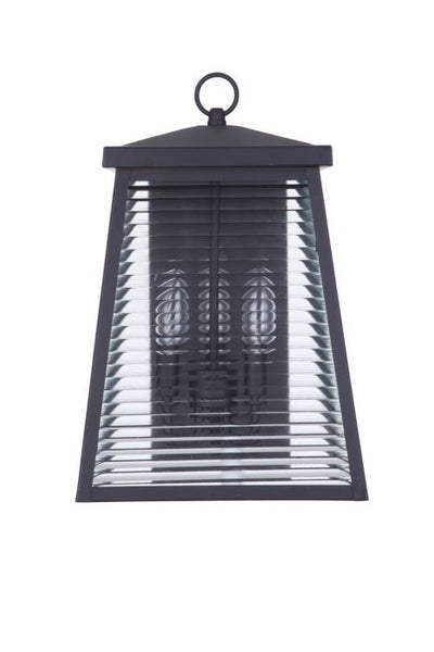 Armstrong 3 Light Large Outdoor Wall Lantern in Midnight Exterior Craftmade