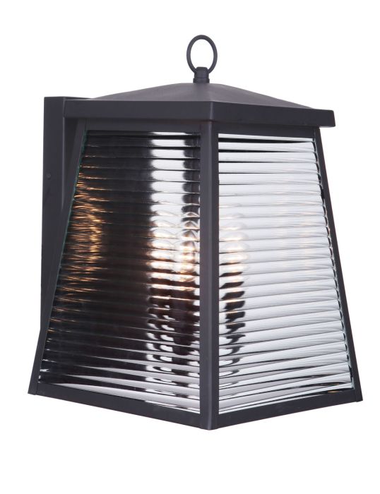 Armstrong 3 Light Large Outdoor Wall Lantern in Midnight Exterior Craftmade