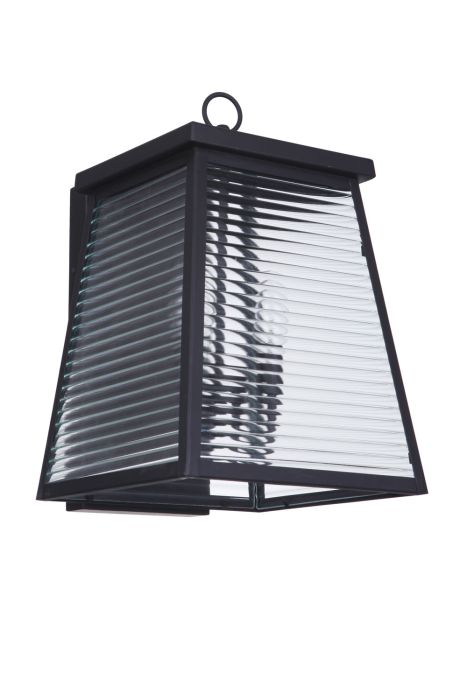 Armstrong 3 Light Large Outdoor Wall Lantern in Midnight Exterior Craftmade