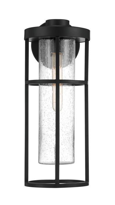 Encompass 1 Light Medium Outdoor Wall Lantern in Midnight Exterior Craftmade