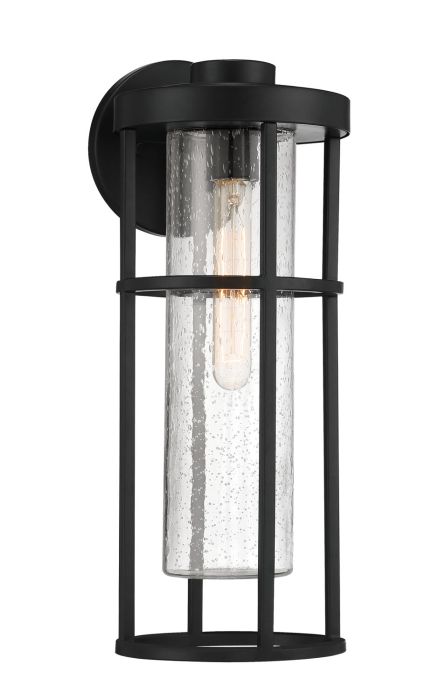 Encompass 1 Light Medium Outdoor Wall Lantern in Midnight Exterior Craftmade