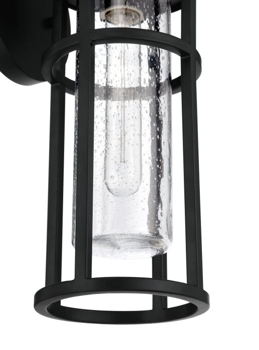 Encompass 1 Light Medium Outdoor Wall Lantern in Midnight Exterior Craftmade