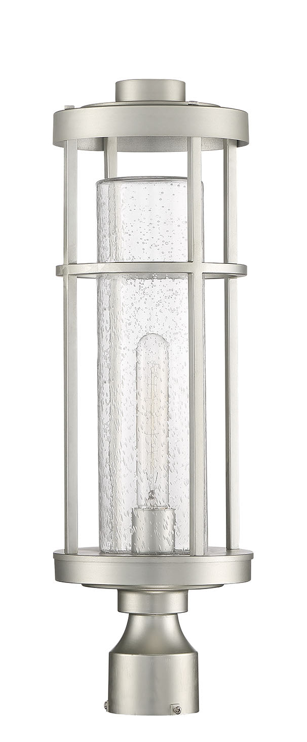 Encompass 1 Light Outdoor Post Mount in Satin Aluminum