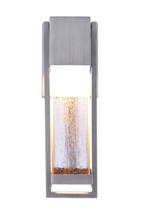 Bryce 1 Light Small Outdoor LED Wall Lantern in Brushed Titanium Exterior Craftmade