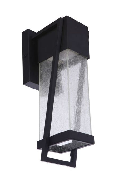 Bryce 1 Light Small Outdoor LED Wall Lantern in Midnight Exterior Craftmade