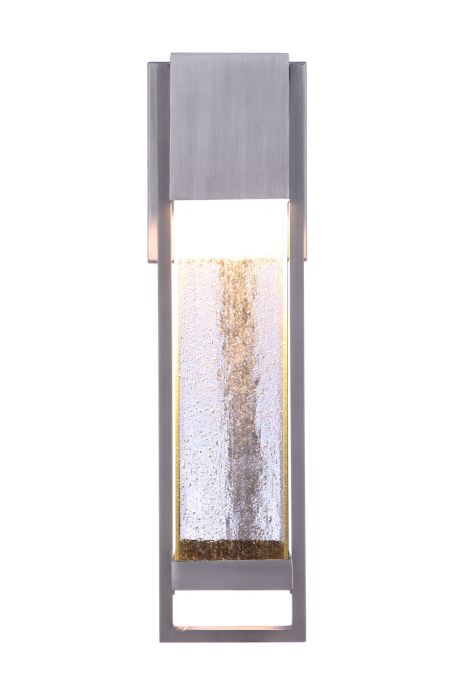 Bryce 1 Light Medium Outdoor LED Wall Lantern in Brushed Titanium Exterior Craftmade