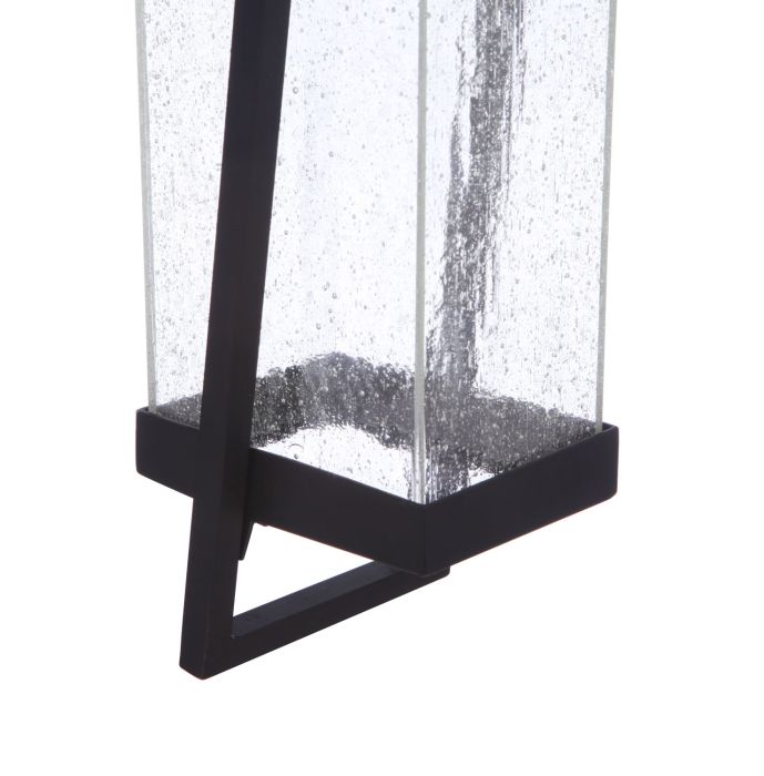 Bryce 1 Light Large Outdoor LED Wall Lantern in Midnight Exterior Craftmade