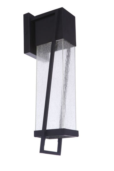 Bryce 1 Light Large Outdoor LED Wall Lantern in Midnight Exterior Craftmade