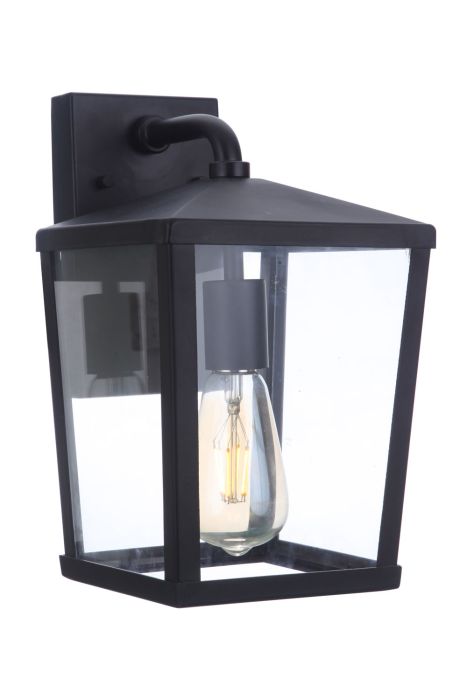 Olsen 1 Light Small Outdoor Wall Lantern in Midnight Exterior Craftmade