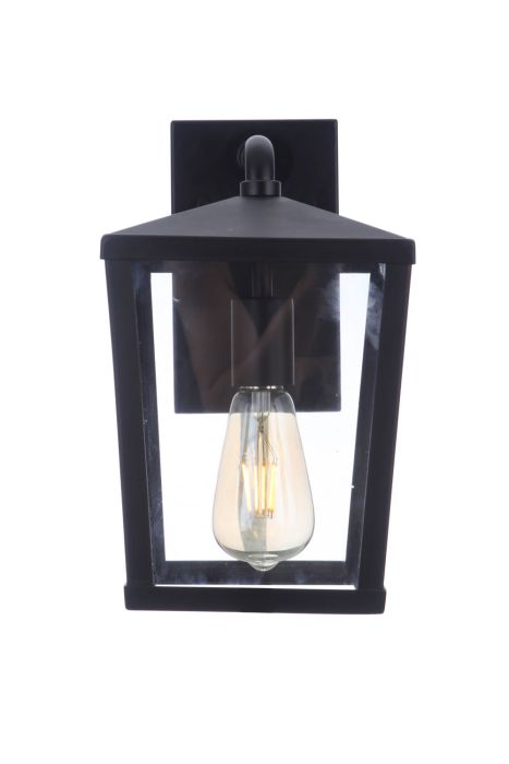 Olsen 1 Light Small Outdoor Wall Lantern in Midnight Exterior Craftmade