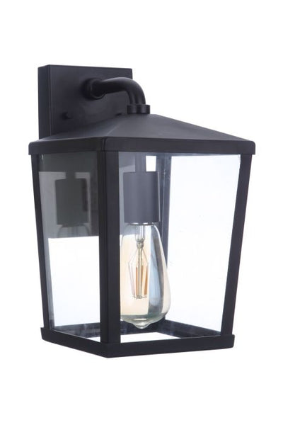 Olsen 1 Light Small Outdoor Wall Lantern in Midnight Exterior Craftmade