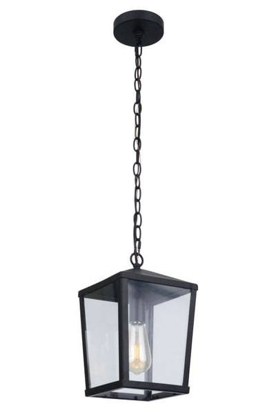 Olsen 1 Light Medium Outdoor Pendant in Midnight Exterior Craftmade