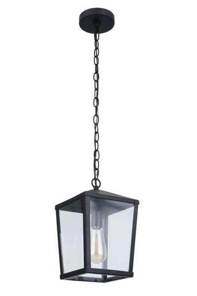 Olsen 1 Light Medium Outdoor Pendant in Midnight Exterior Craftmade