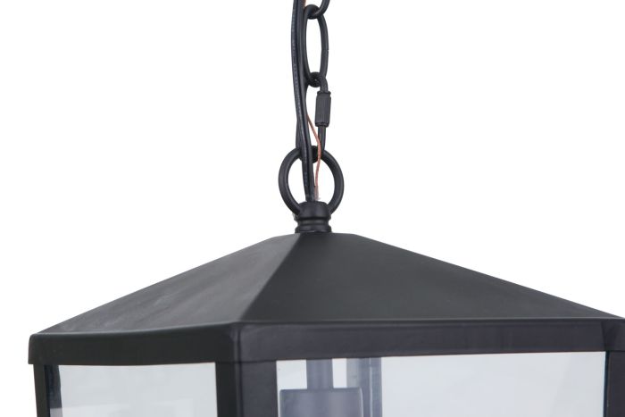 Olsen 1 Light Medium Outdoor Pendant in Midnight Exterior Craftmade