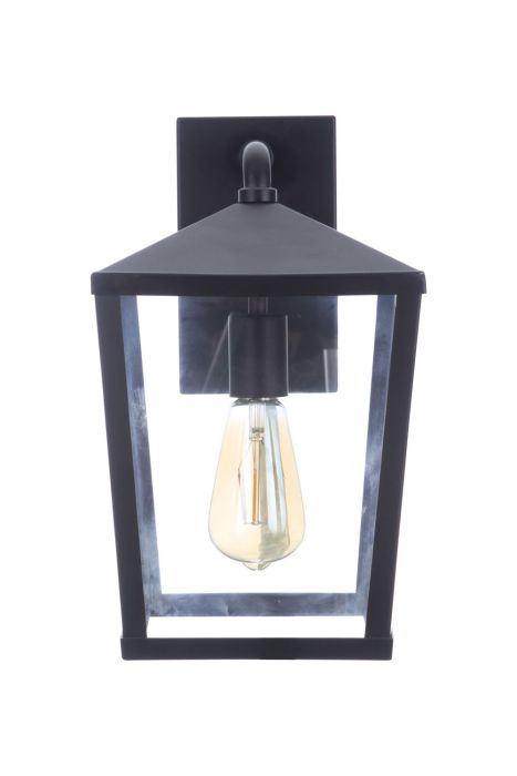 Olsen 1 Light Medium Outdoor Wall Lantern in Midnight Exterior Craftmade