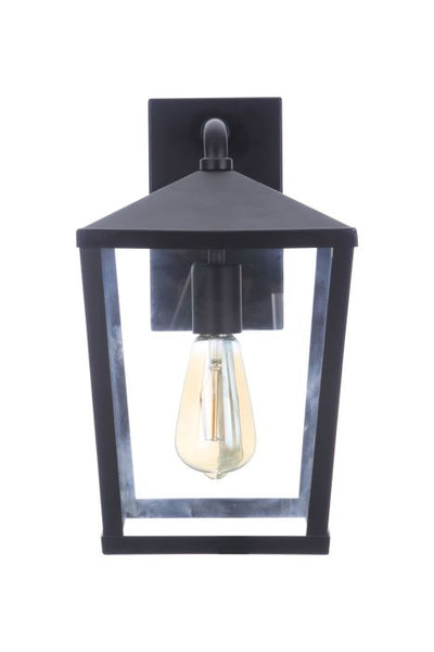 Olsen 1 Light Medium Outdoor Wall Lantern in Midnight Exterior Craftmade