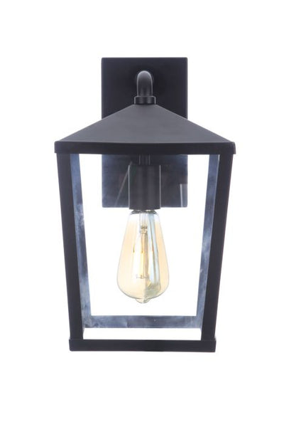 Olsen 1 Light Medium Outdoor Wall Lantern in Midnight Exterior Craftmade