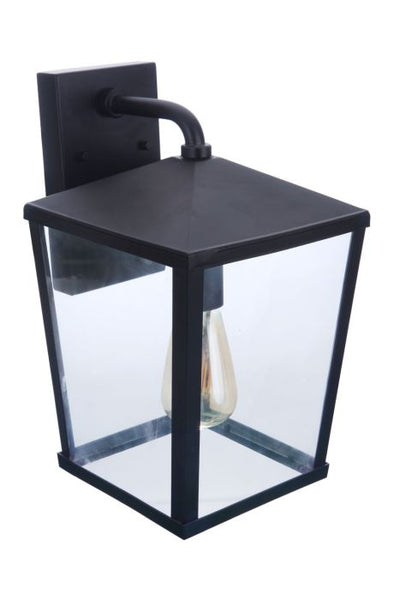 Olsen 1 Light Medium Outdoor Wall Lantern in Midnight Exterior Craftmade