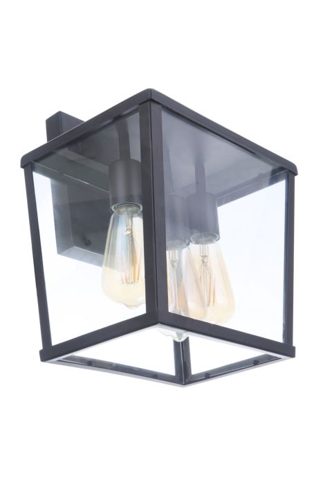 Olsen 3 Light Medium Outdoor Wall Lantern in Midnight Exterior Craftmade