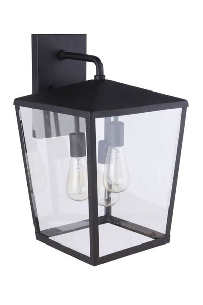 Olsen 3 Light Large Outdoor Wall Lantern in Midnight Exterior Craftmade