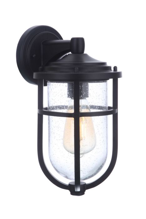 Voyage 1 Light Small Outdoor Wall Lantern in Midnight Exterior Craftmade