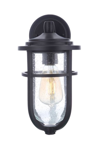 Voyage 1 Light Small Outdoor Wall Lantern in Midnight Exterior Craftmade