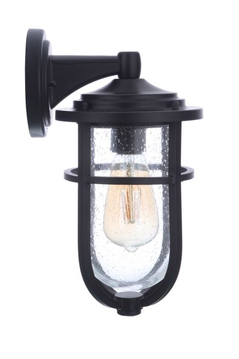 Voyage 1 Light Small Outdoor Wall Lantern in Midnight Exterior Craftmade