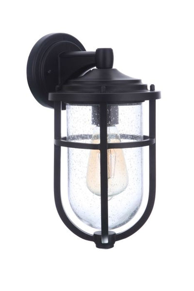 Voyage 1 Light Small Outdoor Wall Lantern in Midnight Exterior Craftmade