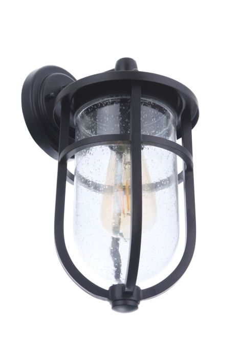 Voyage 1 Light Small Outdoor Wall Lantern in Midnight Exterior Craftmade