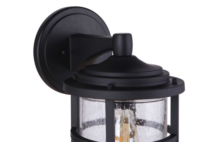 Voyage 1 Light Medium Outdoor Wall Lantern in Midnight Exterior Craftmade