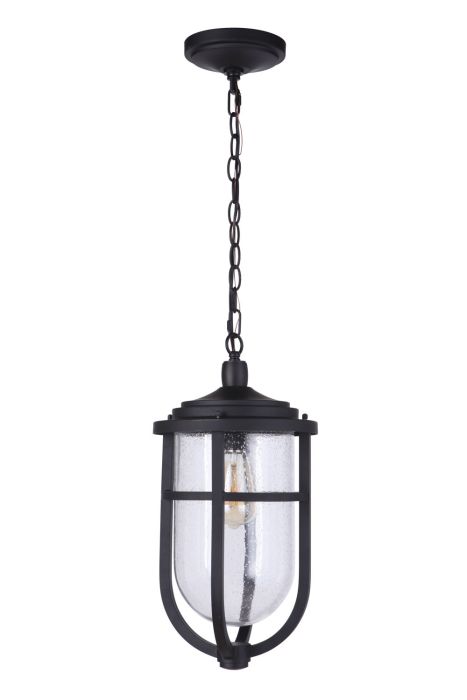 Voyage 1 Light Outdoor Pendant in Midnight Exterior Craftmade